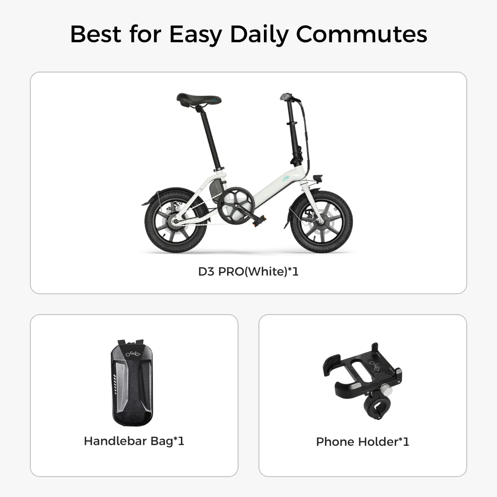 Fiido D3 Pro Mini Electric Bike - Image 14